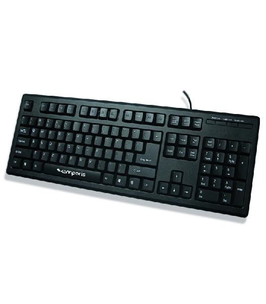 Emporis Elete USB Keyboard, Color : Black