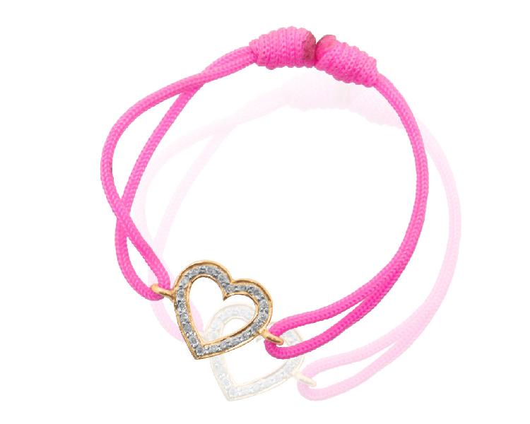 Golden Heart Valentines Day gift Bracelet, for New