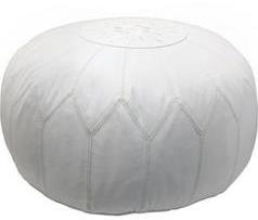 Leather Morocan Pouf, for Decor, sitting, Coffee Table