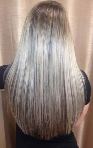 Gray Hair, for Parlour, Personal, Style : Straight