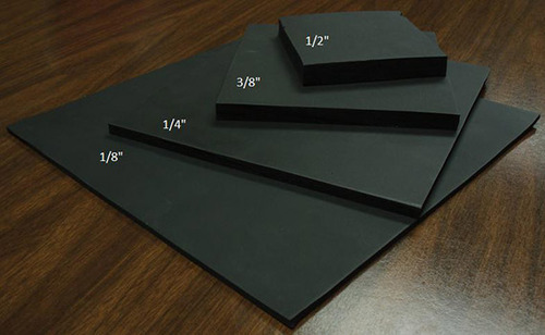 Viton Rubber Sheets, Color : Black