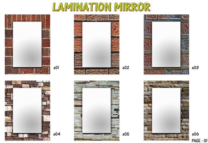 GLASS Glass lamination mirrors, for Household, Size : Medium