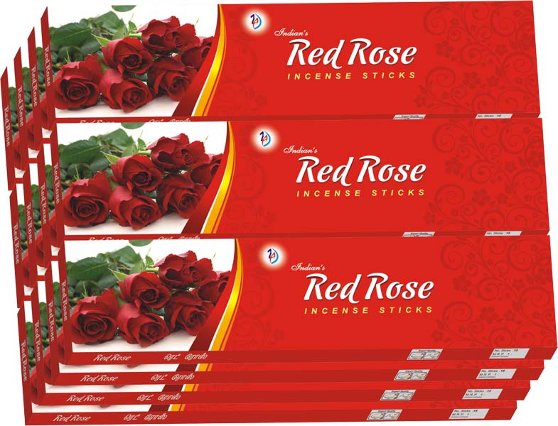 Indian's Red Rose Incense Sticks
