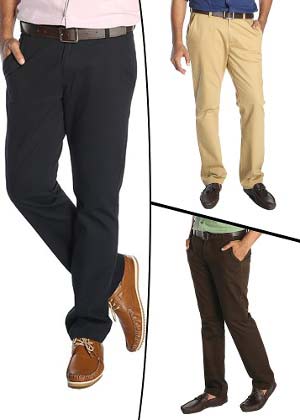 Cotton Mens Casual Trousers, for Anti-Shrink, Anti-Wrinkle, Breathable ...