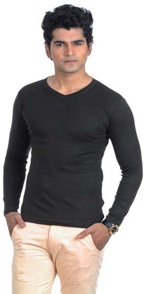 Mens V Neck Full Sleeves T-Shirts