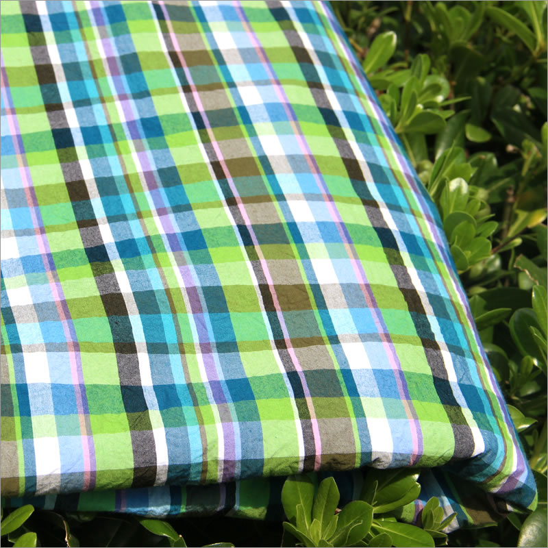 Cotton Mill Made Check Fabric