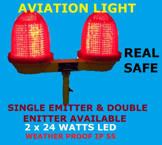 Dual Aviation Obstruction Light