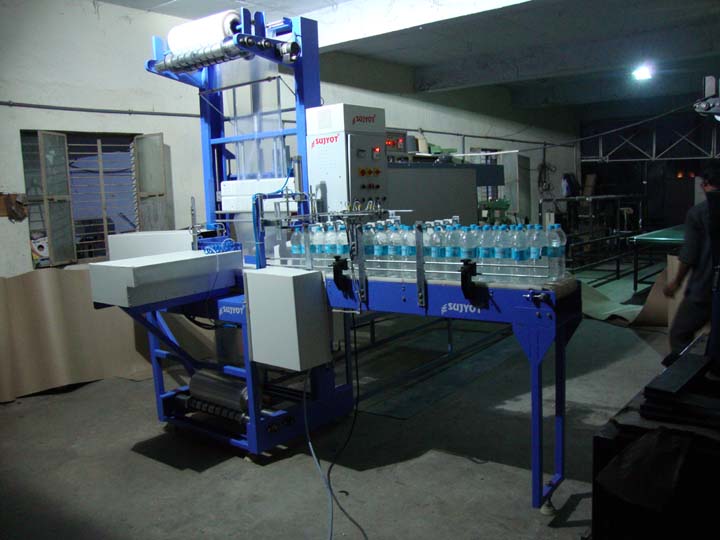Bottle Collating Film Wrapping & Shrinking Machine