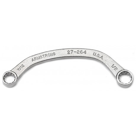 Obstruction / Half Moon Wrench, Overall Length : 5.830 in