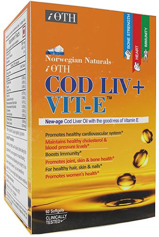 iOTH Cod Liver oil supplement with the goodness of Vitamin E