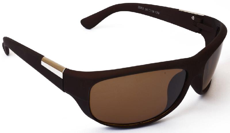 Brown Wrap Sunglasses, Size : 15-20mm