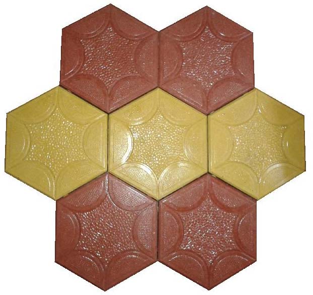 Cement Hexagon Paver Blocks, Size : 60mm