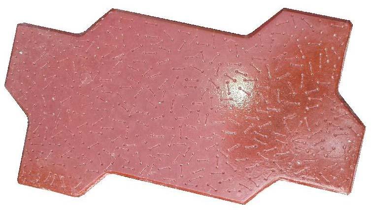 Cement Zig Zag Paver Blocks, for Flooring, Pattern : Plain