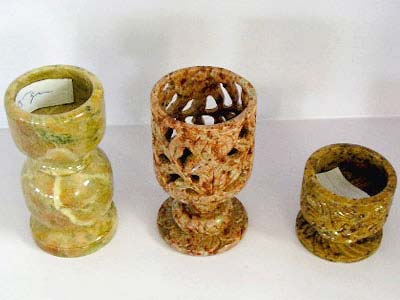 Soapstone Candle Stands