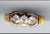 Gold Cubic Zirconia Ring