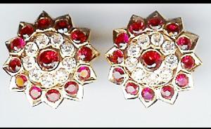 Gold Cubic Zirconia Stud - 005