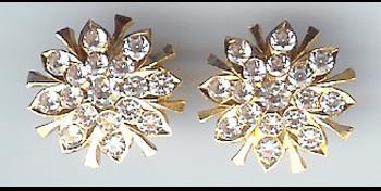 Gold Cubic Zirconia Stud - 023