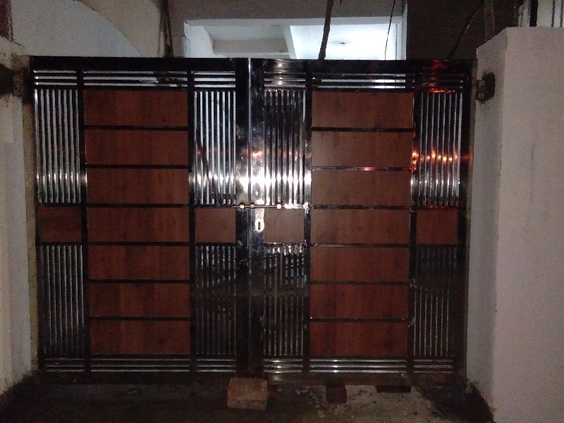 Wooden with steel gate