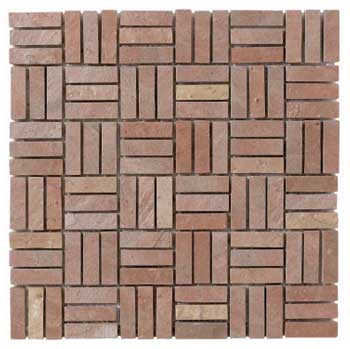 Fire Brick Mosaic Tiles
