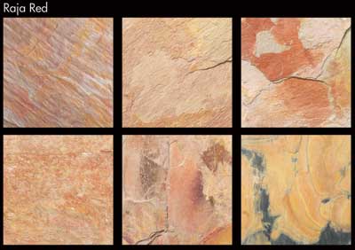 Polished Marble Raja Red Slate Tile, Feature : Heat Resistant