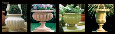 stone flower pots