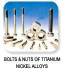 Bolts and Nuts of Titanium & Nickel Alloys