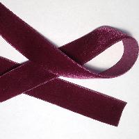 Red Plain Velvet Ribbon, for Clothing, Gifting, Technics : Machinemade