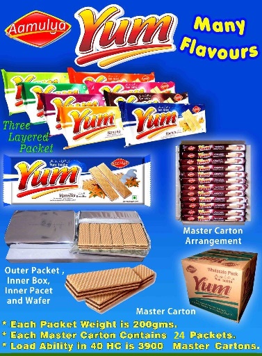 Yum Cream Wafers / Wafer Biscuits