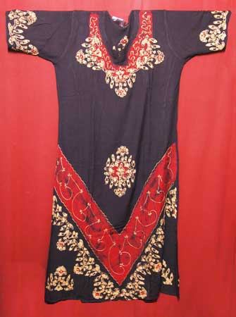 Printed Black &amp; Red Gown-01