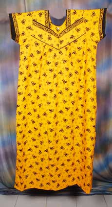 Printed Yellow Gown