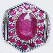 Gents Ruby Ring