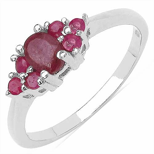 Ruby Gemstone Ring With 925 Sterling Silver