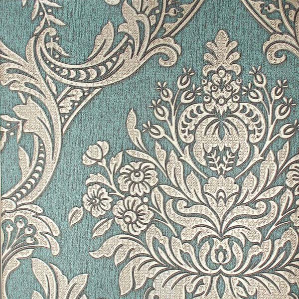 Eurotex Textured Vinyl PVC Coated 3D Sky Blue Damask Wallpaper for Walls  Home Decoration 57sqftPer roll in Chennai at best price by Wall Trendz   Justdial