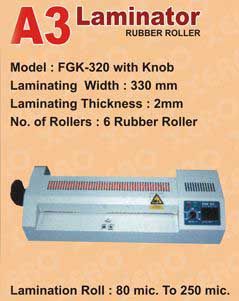 Rubber Roller Laminator (FGK-320)