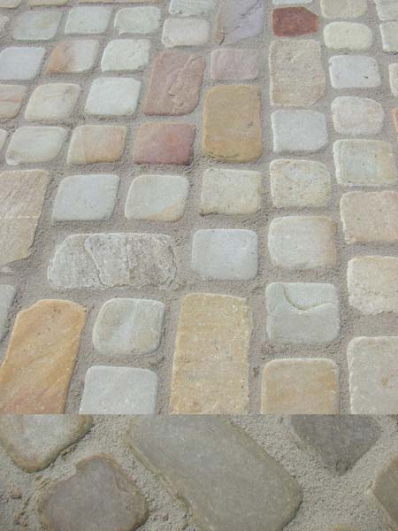 Tumbled Fossil-Mint Flooring Paving