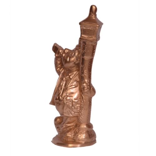 Bronze Knight Blowing Horn Statue