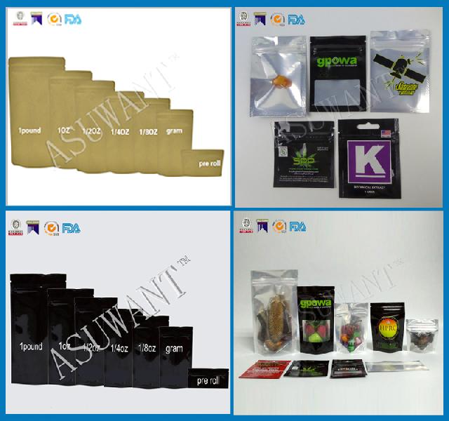 Custom Printed Mylar Bags for Marijuana Packaging