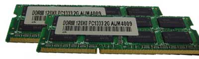 DDR3 PC10660U 2GB SODIMM 1333Mhz