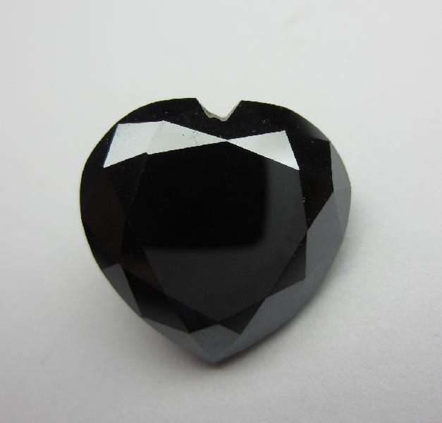 2.00 Carat Heart Cut Black Diamond