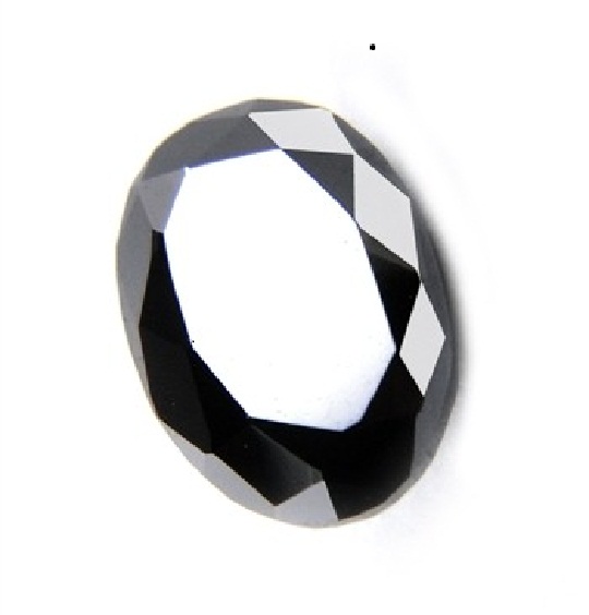 4.00 Carat Oval Cut Black Diamond