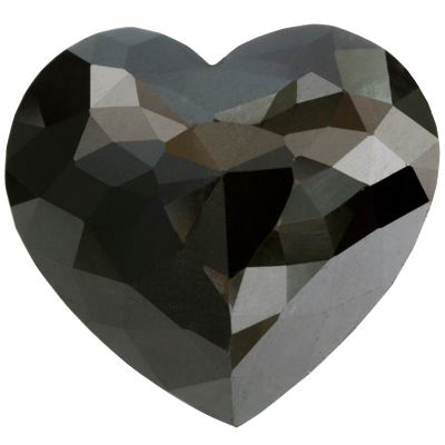 5.00 Carat Heart rose Cut Black Diamond bulk sale