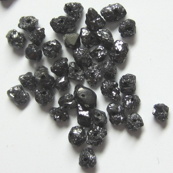 Black Loose Diamond Beads