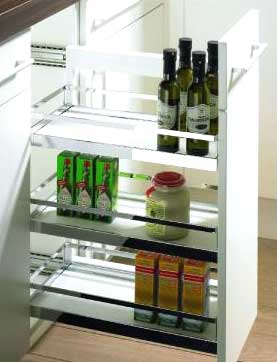 Pull Out Trolley with Three Shelf