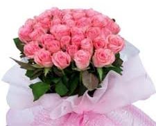 12 Pink Rose Bouquet