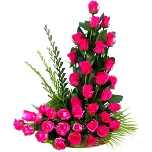 40 Pink Rose Flower Bouquet