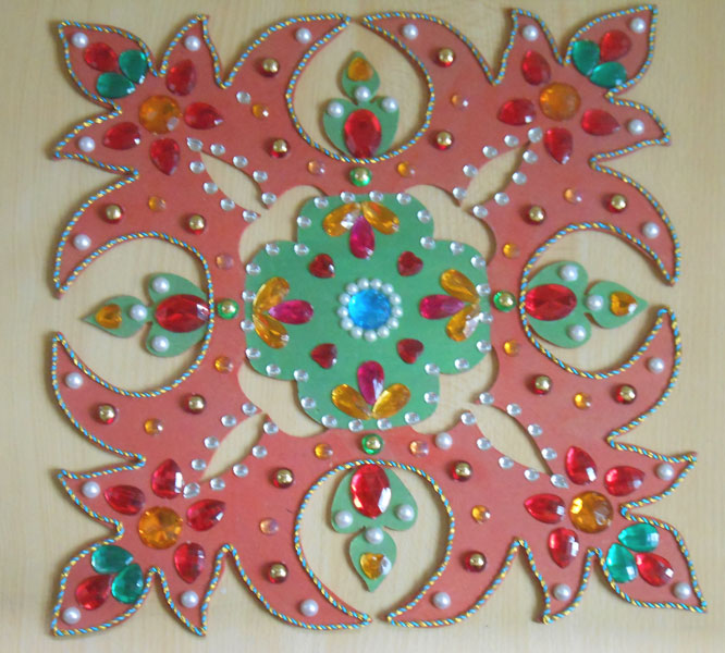 Wooden Rangoli