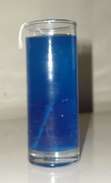 Aqua Blue Gel Candles