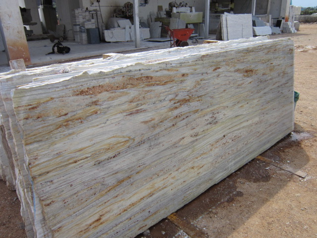 River gold Granite Slabs, Color : White