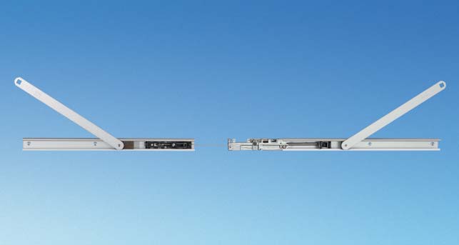 Geze Boxer Ism for Double-leaf Doors with Integrated Mechanical Closing Sequence Control