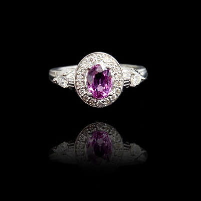19 Fancy Charm Pink Sapphire Ring